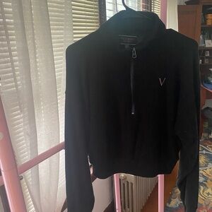 Victoria's Secret Black Zip-Up Sweater